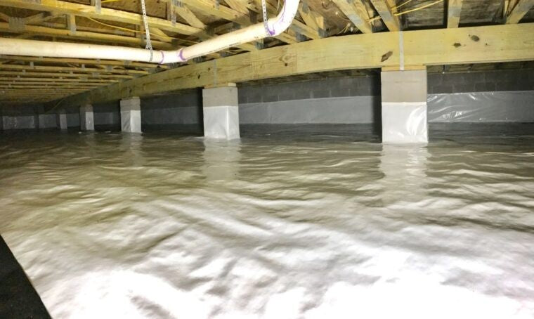 Inside of Crawl Space