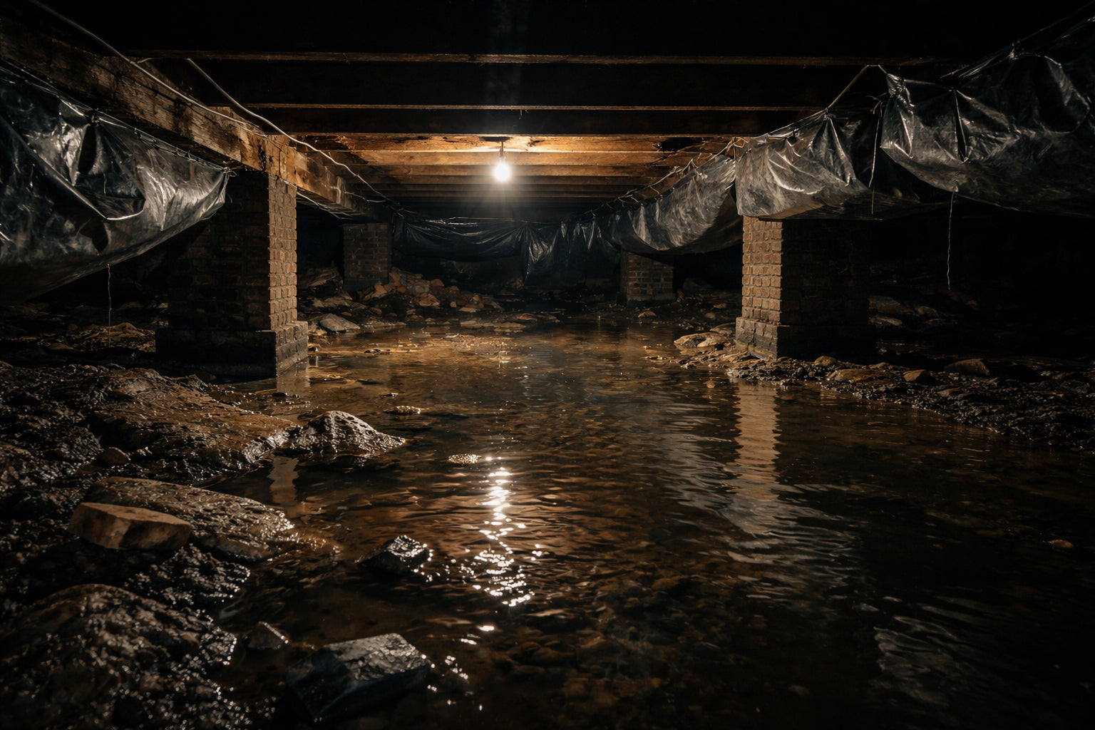 7 Reasons There's Water in Your Crawl Space
