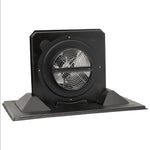 Black exhaust fan on a white background