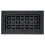 black vent cover with square pattern