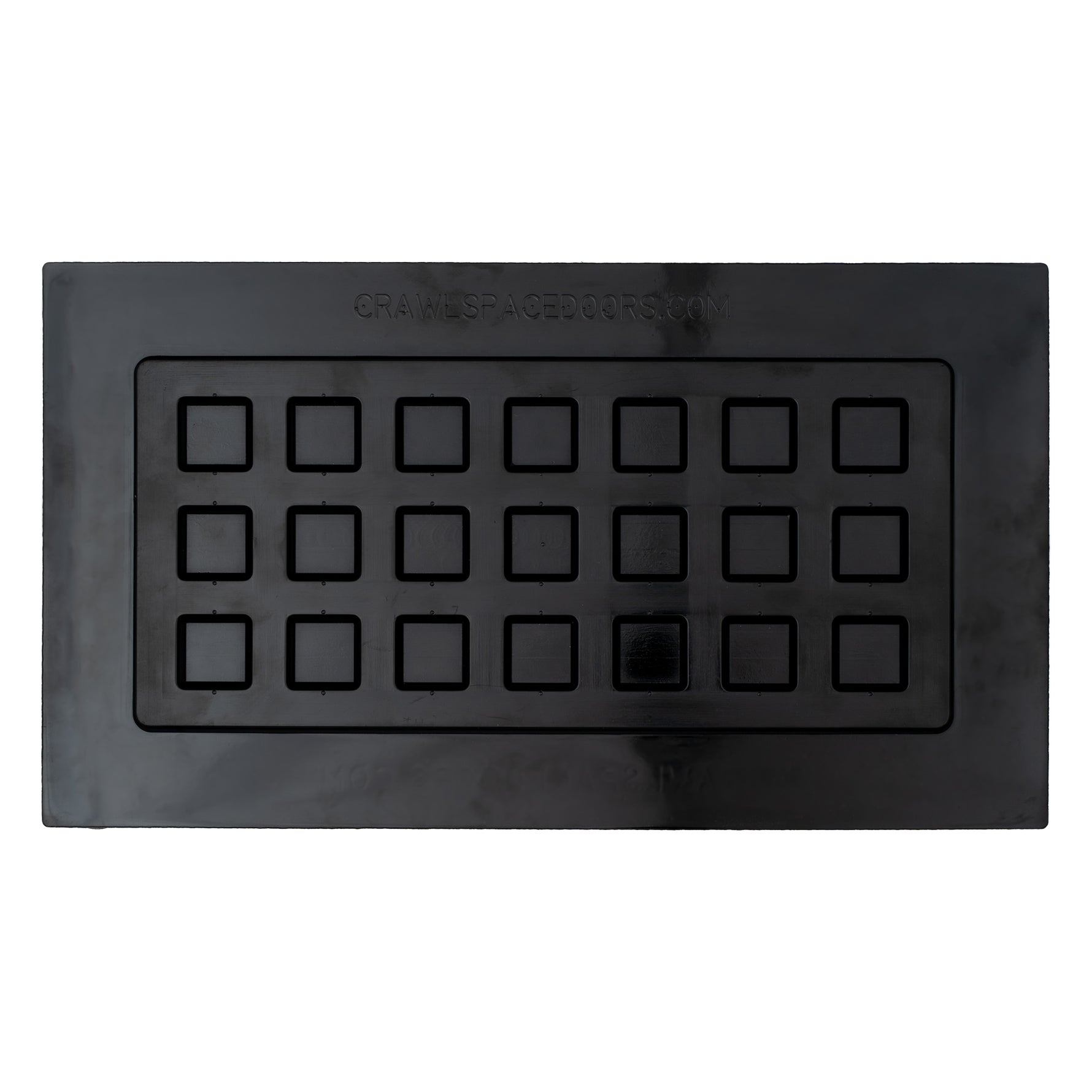 reverse side of the vent cover with square pattern