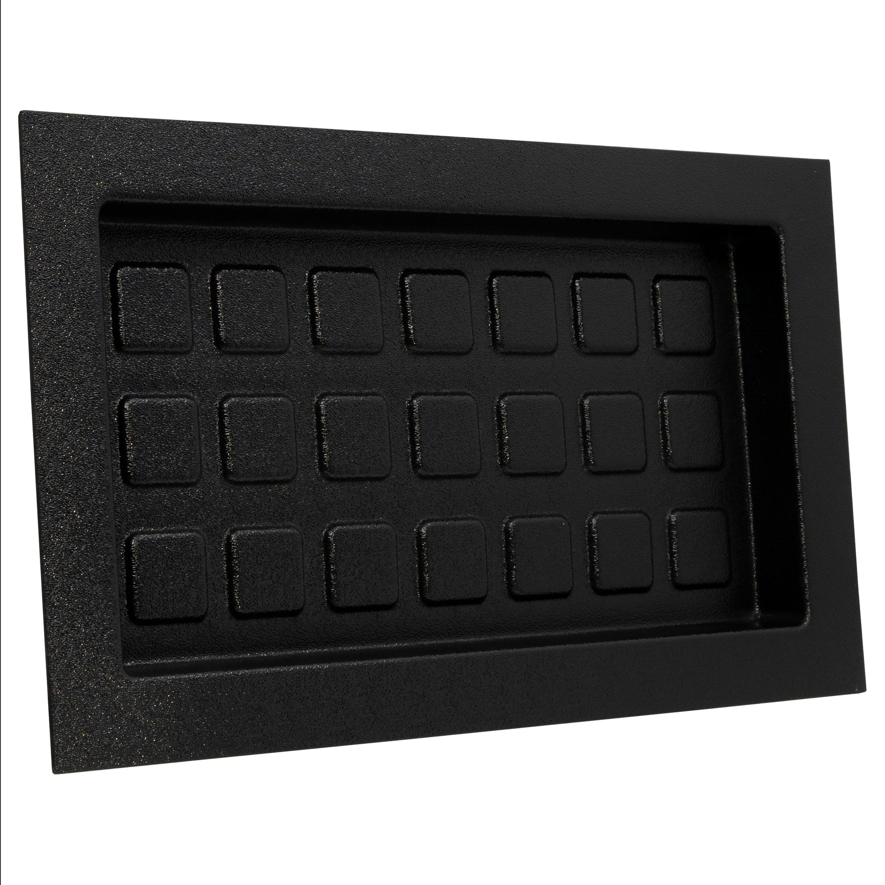 Rectangle black plastic vent cover