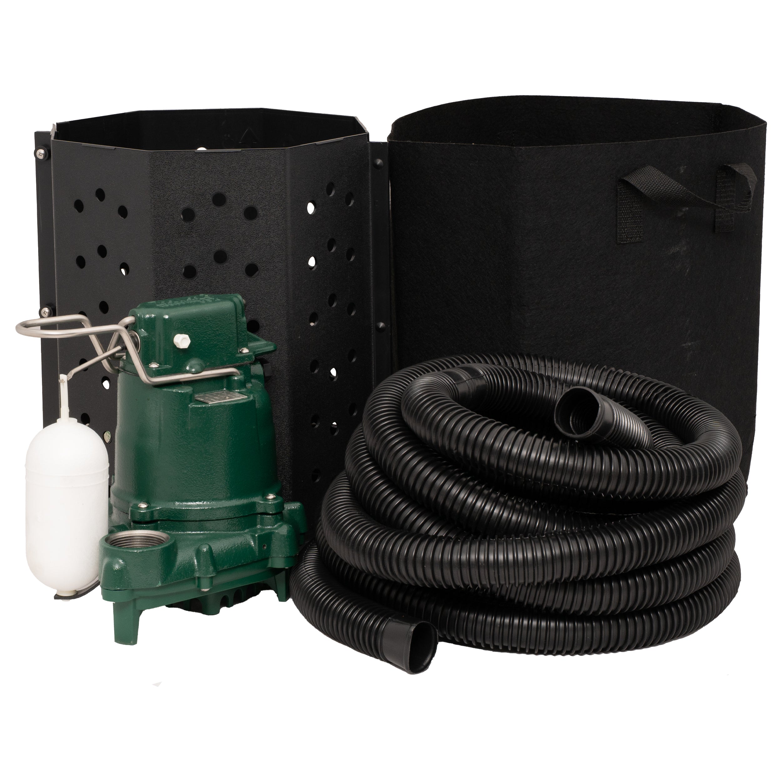 Complete Sump Pump Kit | Zoeller M53, Bucket, Bag & Hose – Crawl