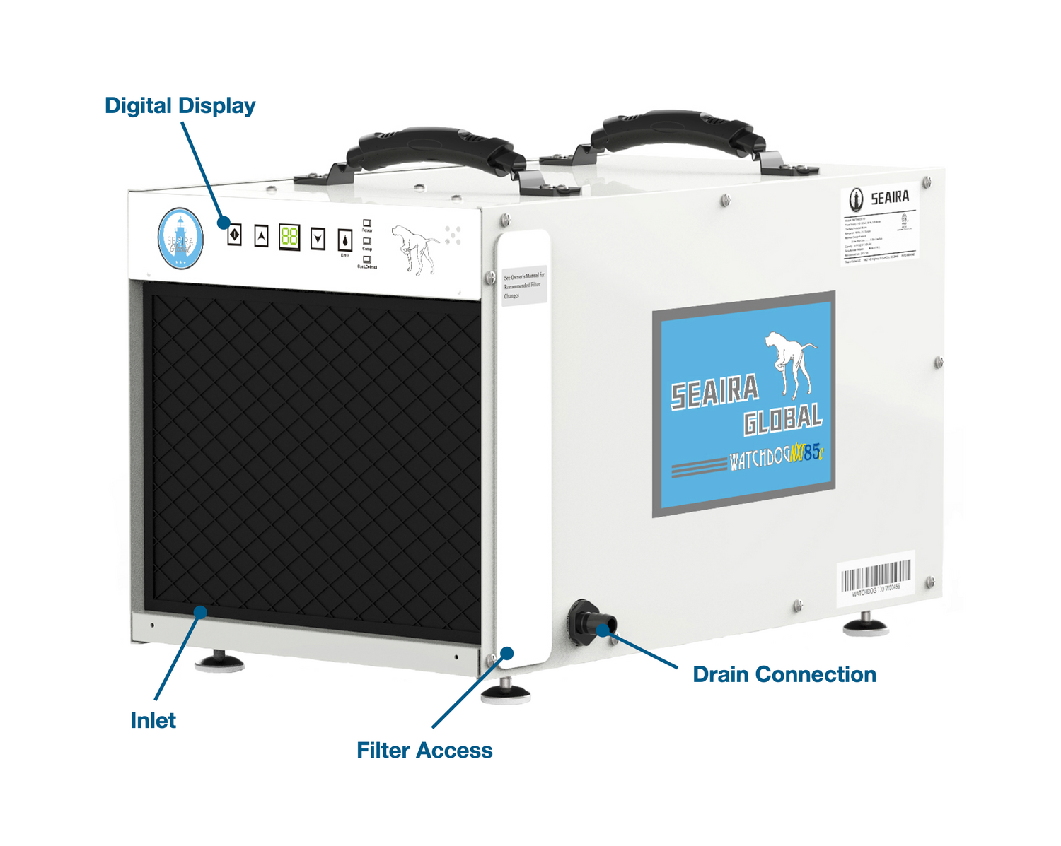WatchDog NXT85c - 85 Pint Crawl Space Dehumidifier with Built-in Pump